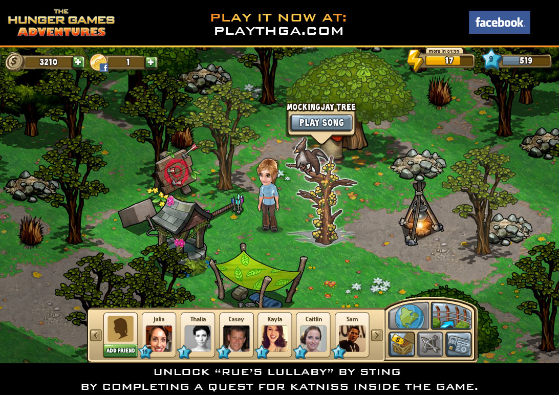The Hunger Games Adventures Facebook Game
